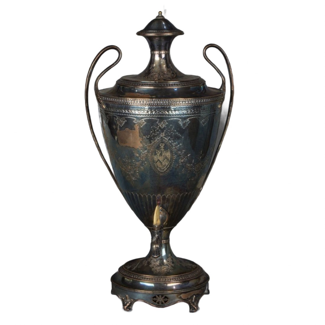 Antique English Sheffield Hot Water Urn | Work of Man