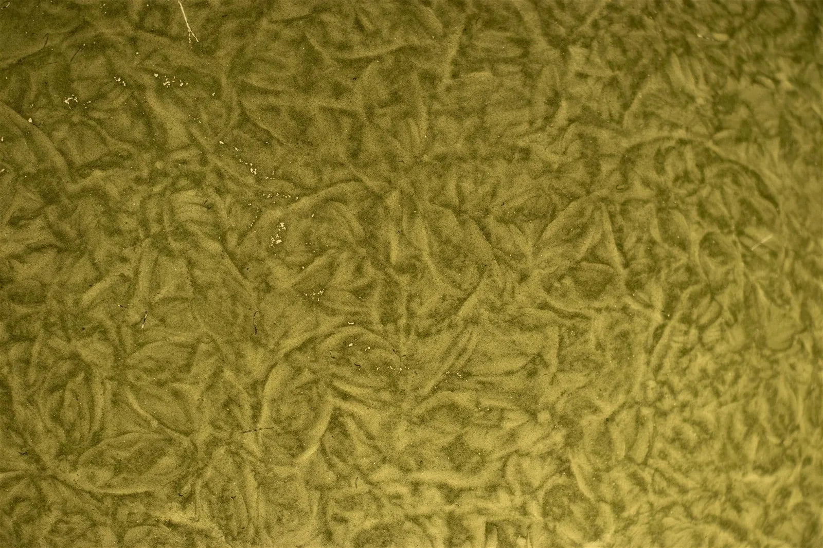 AL2-030: Handel Mosserine Arts & Crafts Lamp With Green Chipped Ice Shade