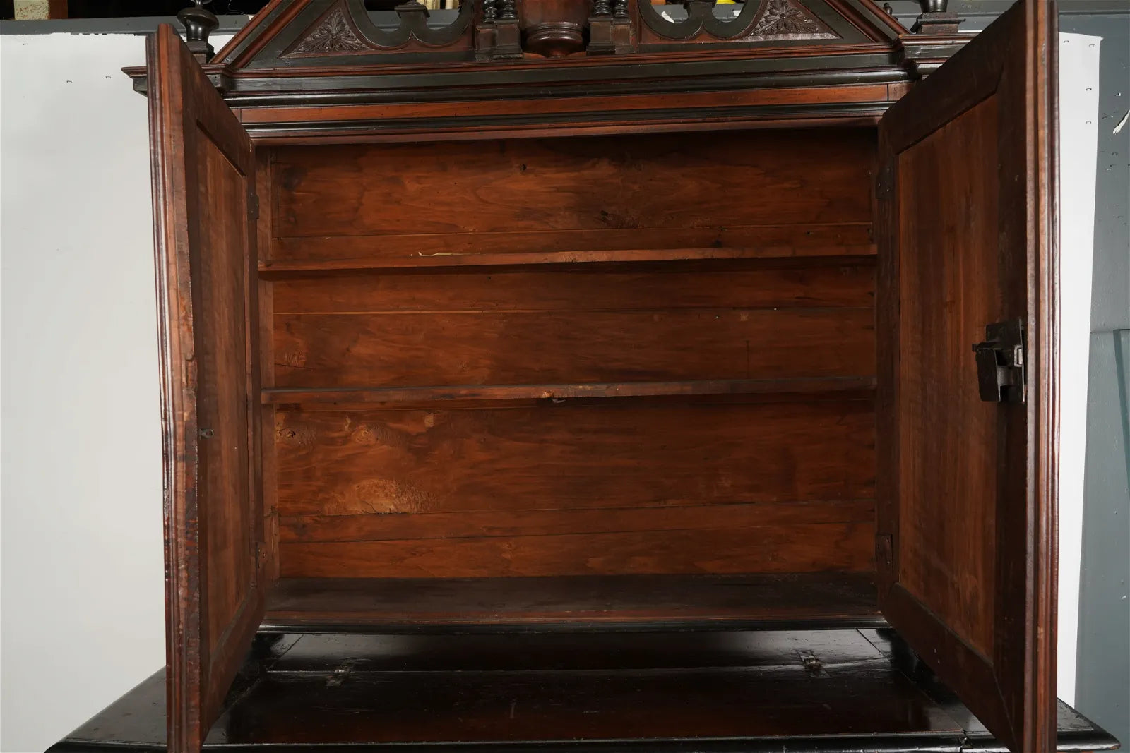 AF3-009: Antique 17th Century French  Henry IV Walnut Meuble A Deux Corps