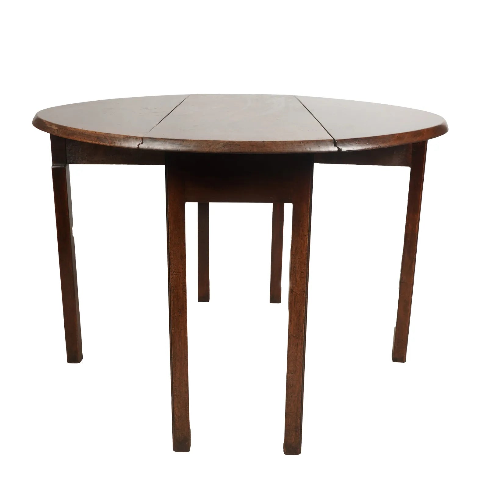 Antique English Georgian Drop Leaf Hunt Table | Work of Man