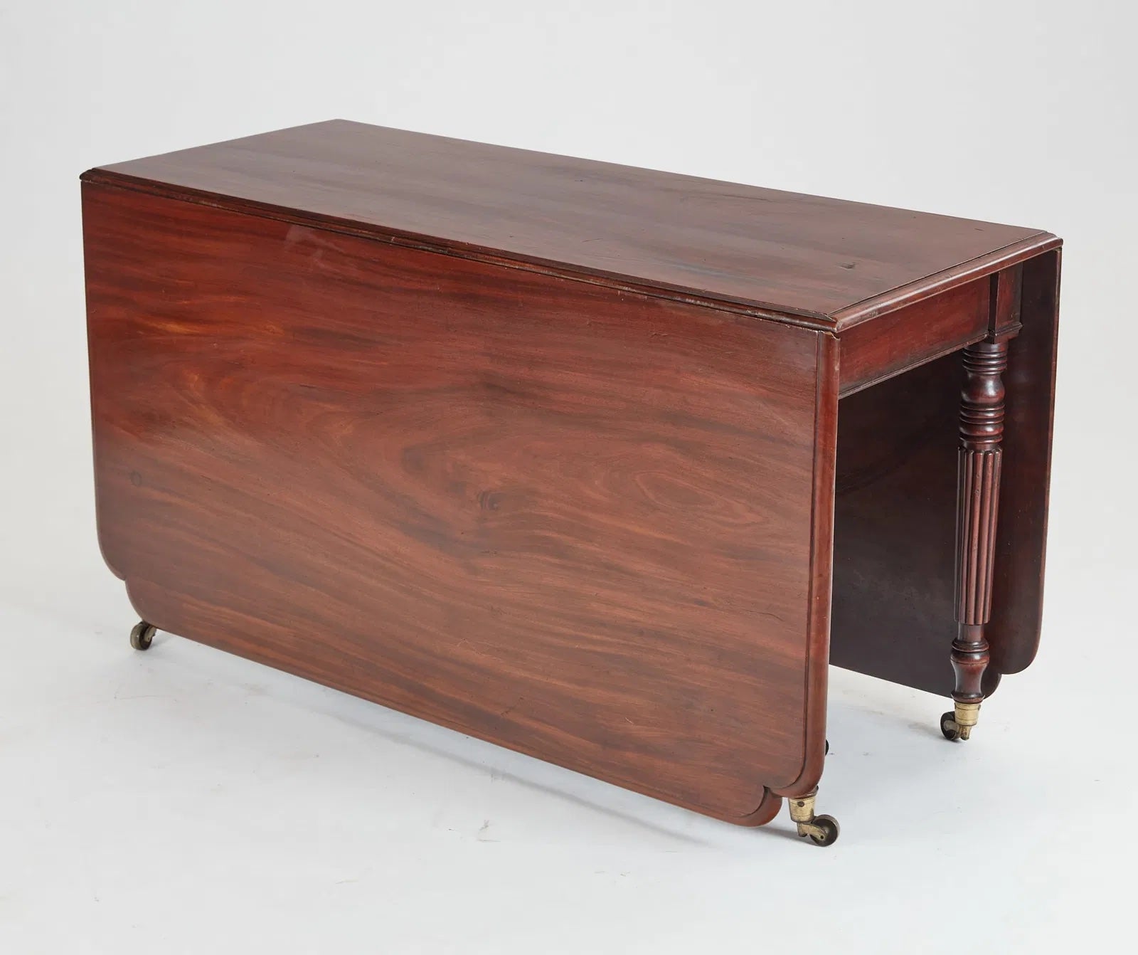 AF1-060: Antique Circa 1830 William IV Mahogany Drop Leaf Table, Possibly Gillows