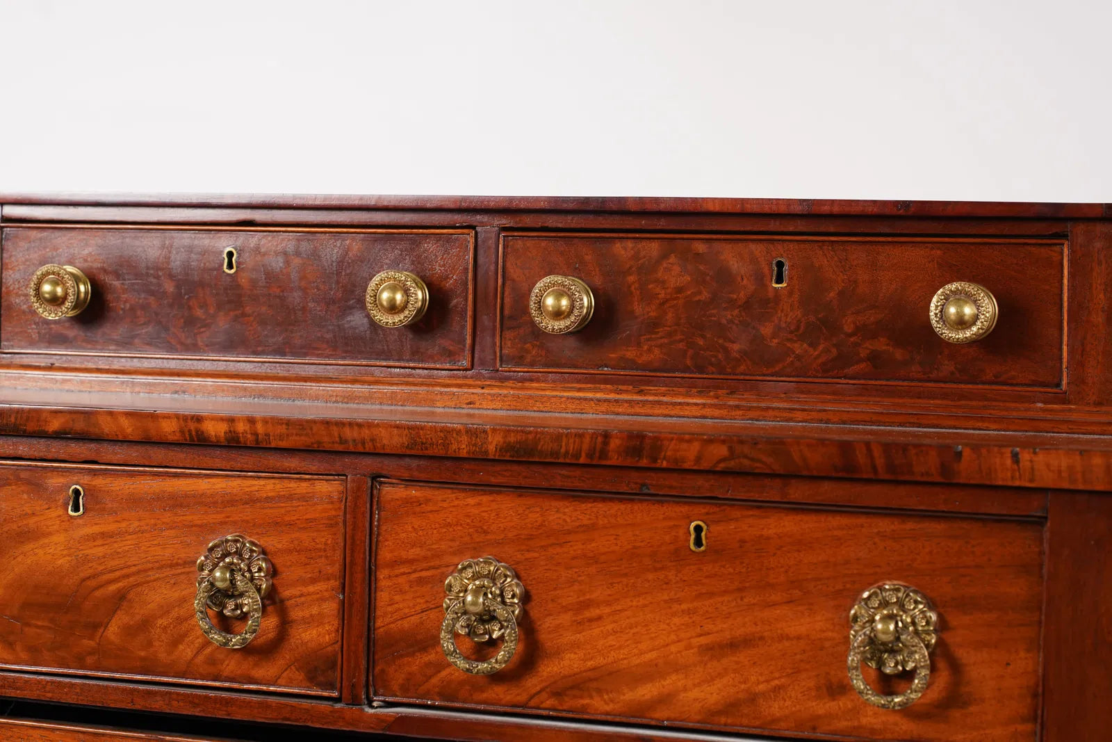 AF4-011: Antique American Late Classical Mahogany Chest of Drawers Circa 1840
