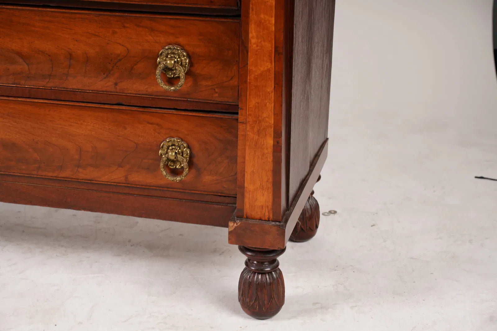 AF4-011: Antique American Late Classical Mahogany Chest of Drawers Circa 1840