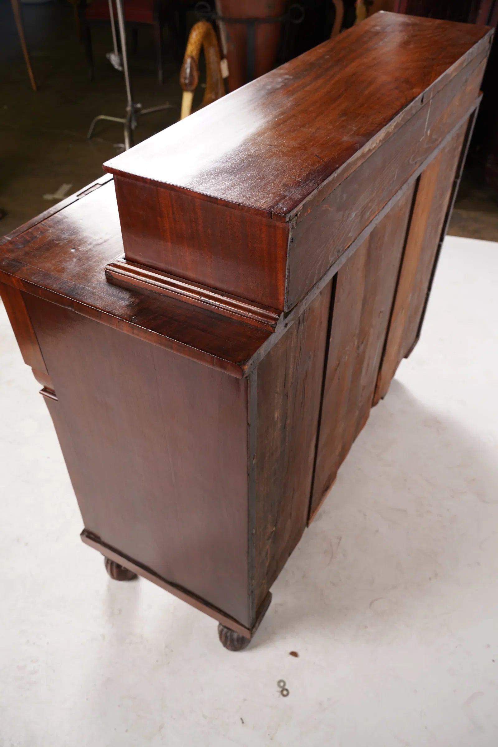 AF4-011: Antique American Late Classical Mahogany Chest of Drawers Circa 1840