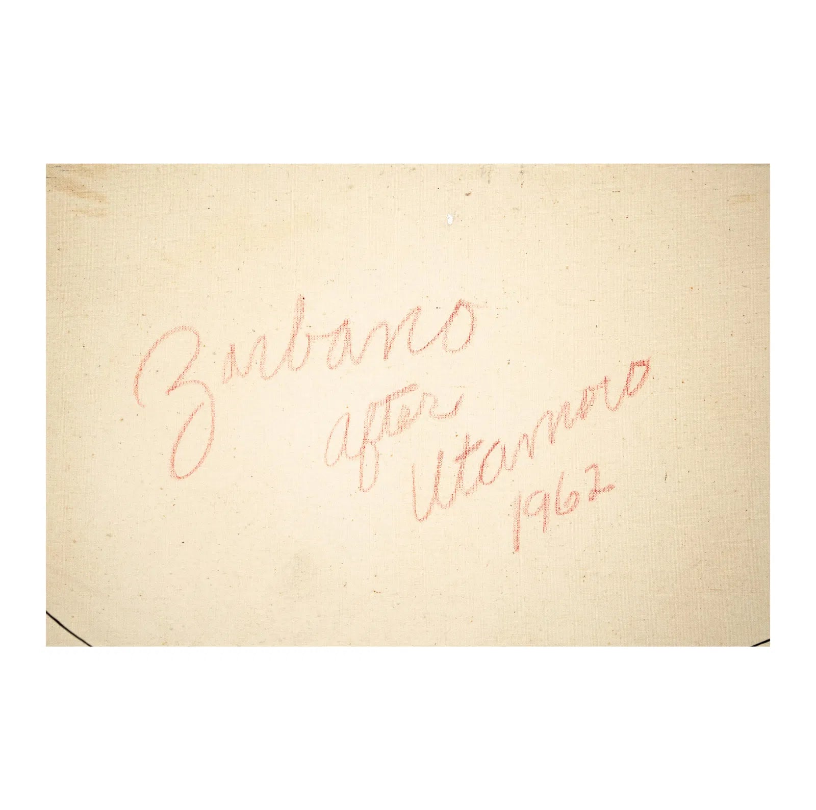 AW752: Mary Zarbano Japanese Portrait After Utamaro Oil on Canvas