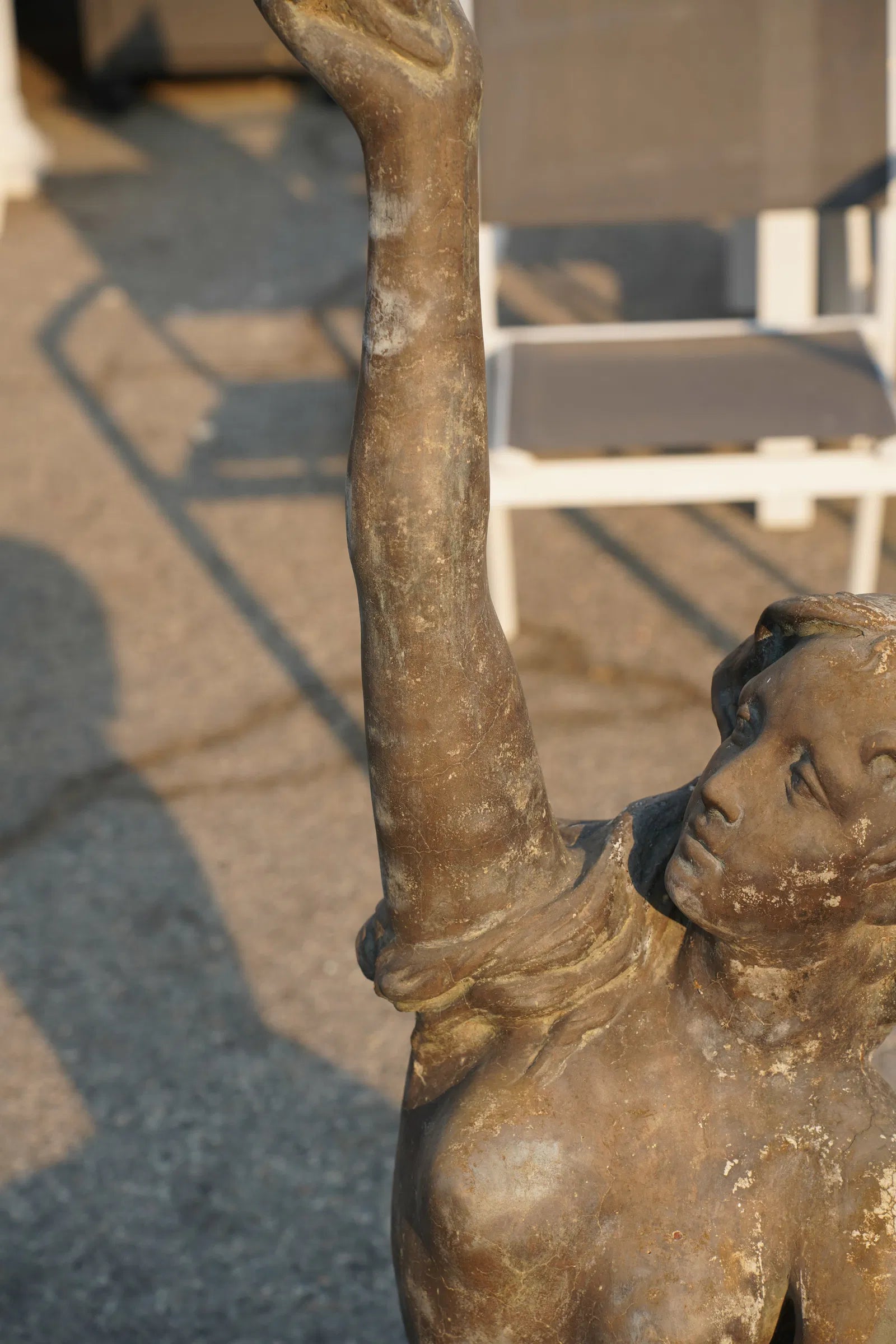 AA4-005: Early 20th Century Figural Mermaid Garden Fountain