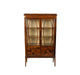 Antique French Marquetry Inlay Kingwood Vitrine Display Cabinet | Work of Man