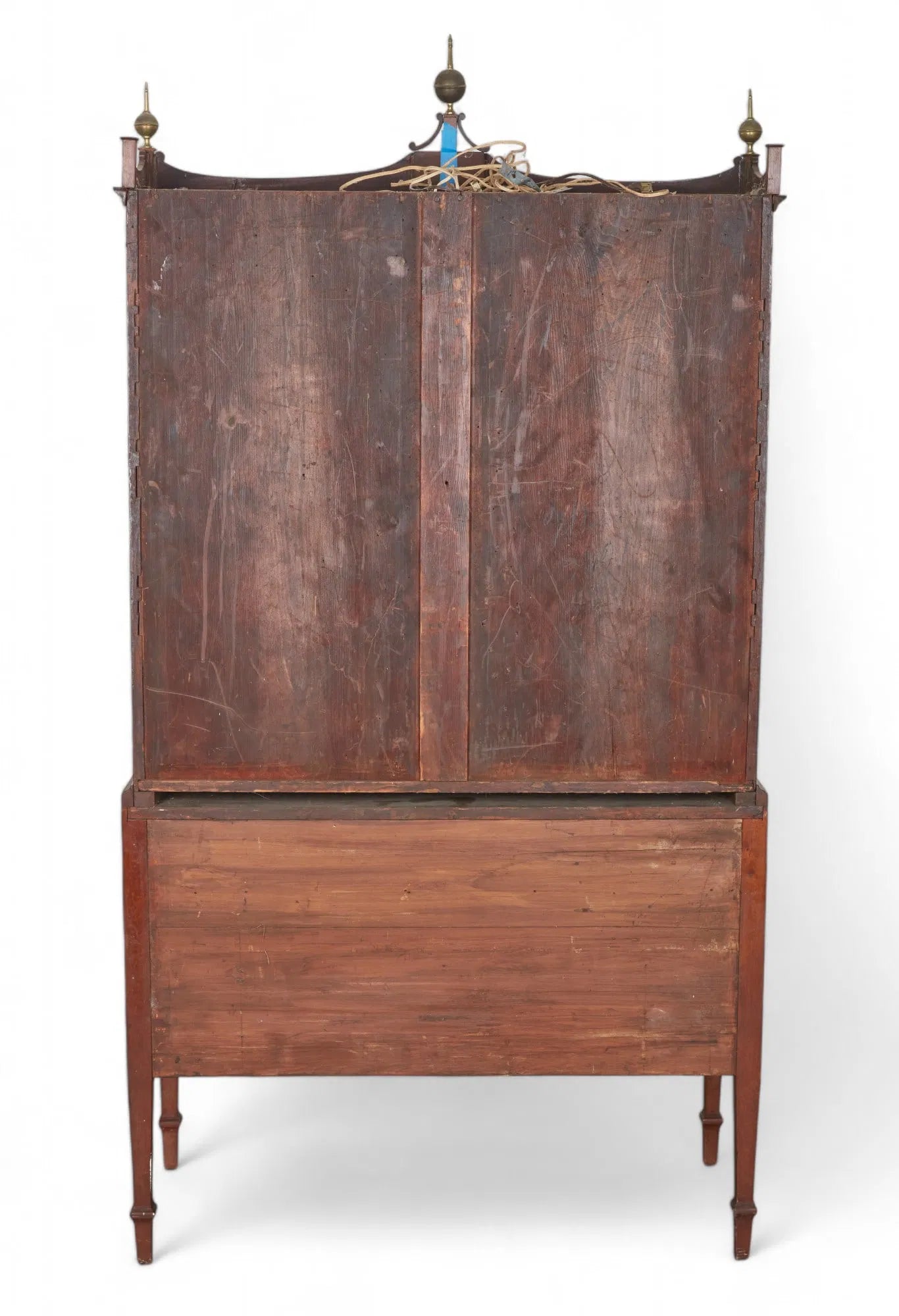 AF5-038: Antique Late 18th Century American Federal Massachusetts Mahogany Secretary