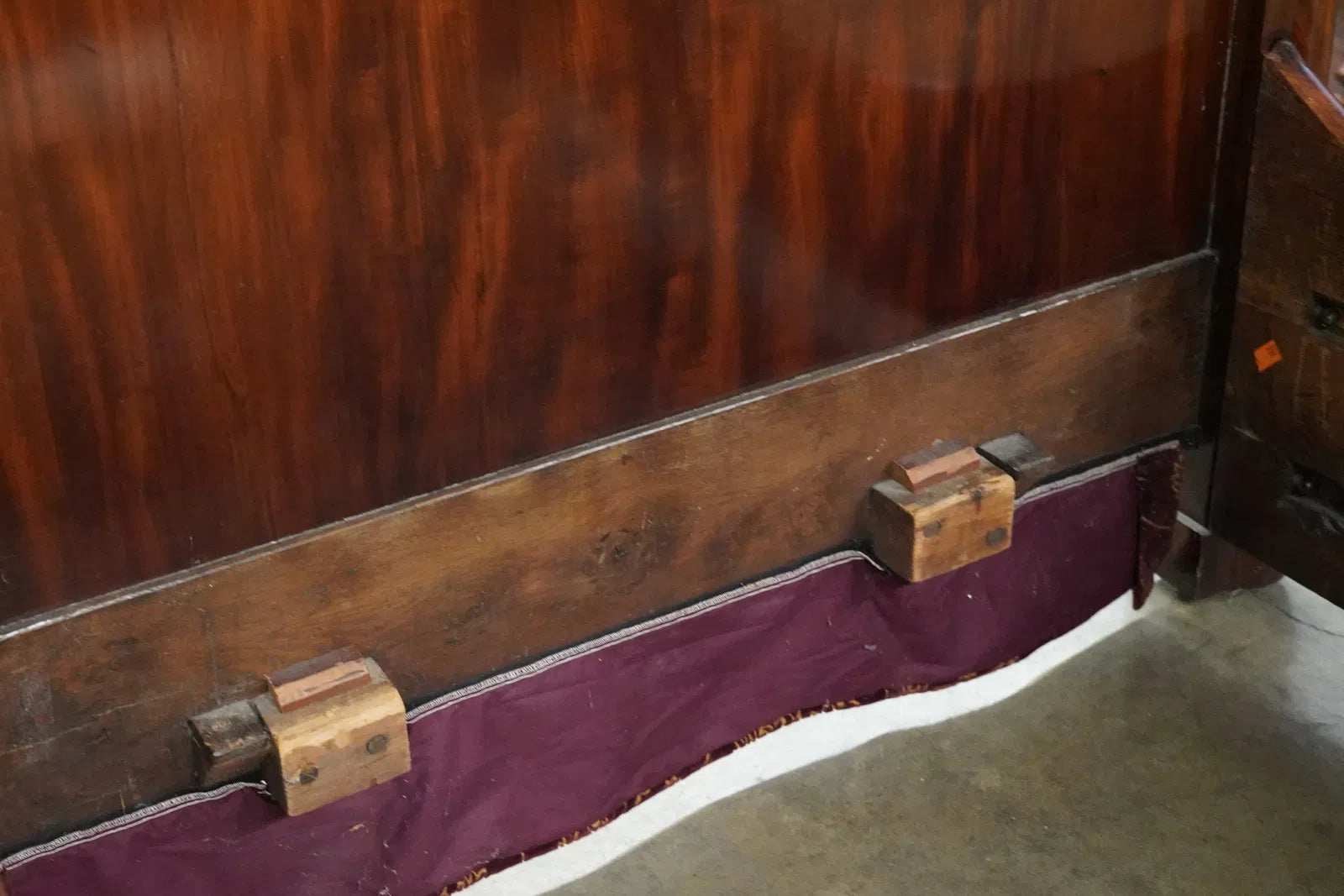 AF6-010: Antique Early 19th Century French Empire Mahogany Bed