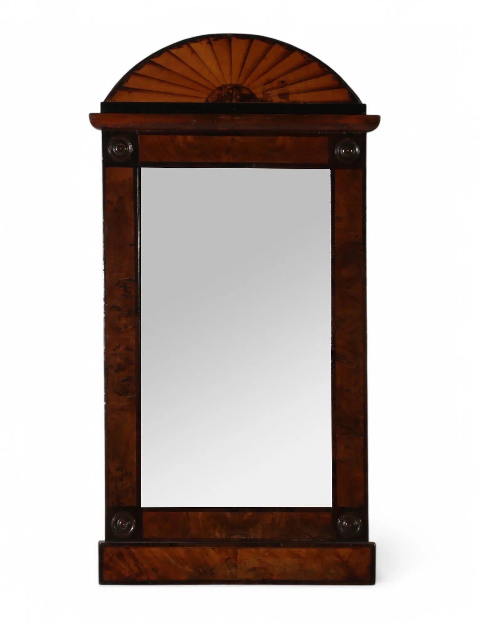 Antique Austrian Biedermeier Satinwood Mirror Early 19th Century | Work of Man