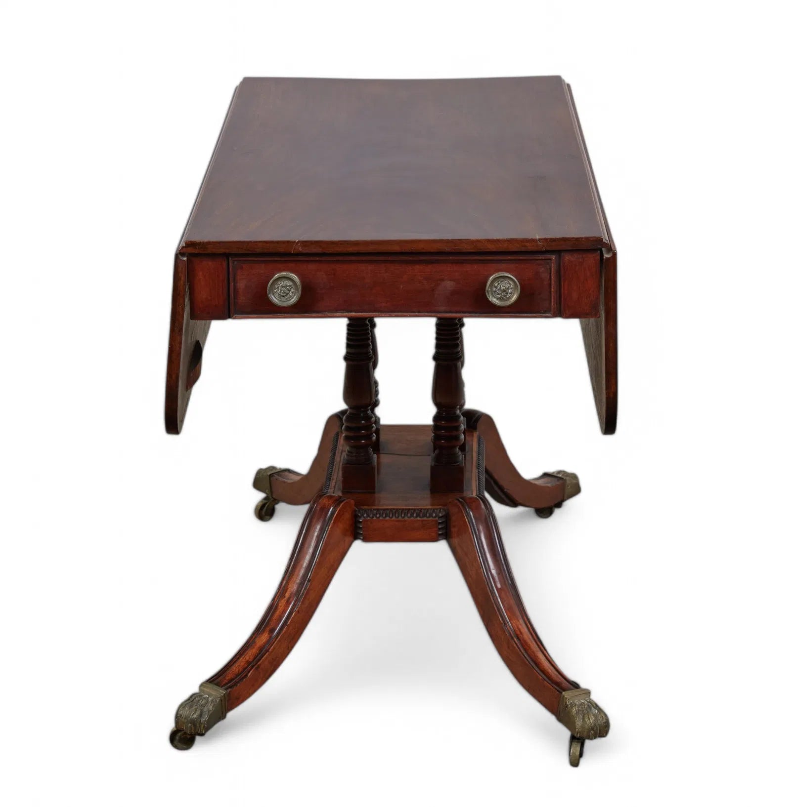 Antique English Regency Drop Leaf Game Table Early 19th Century | Work of Man