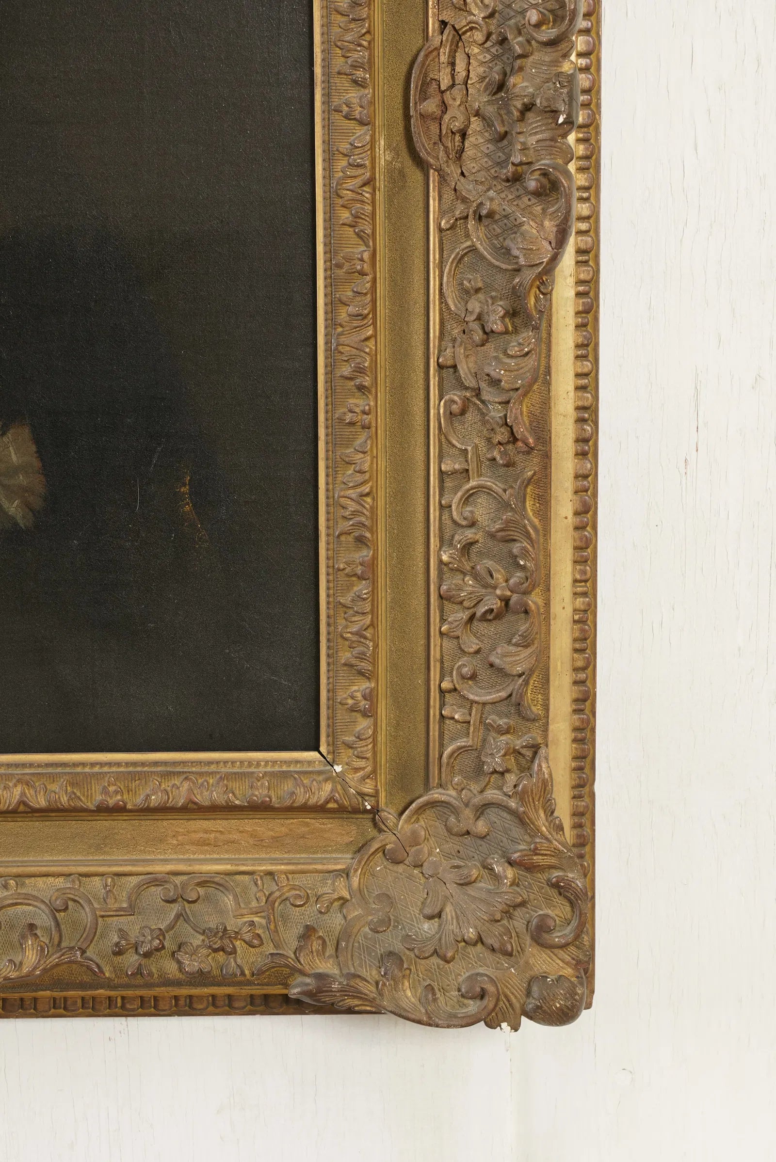 AW946: Antique French Portrait of a Fine Gentleman Oil on Canvas Painting Late 18th Century