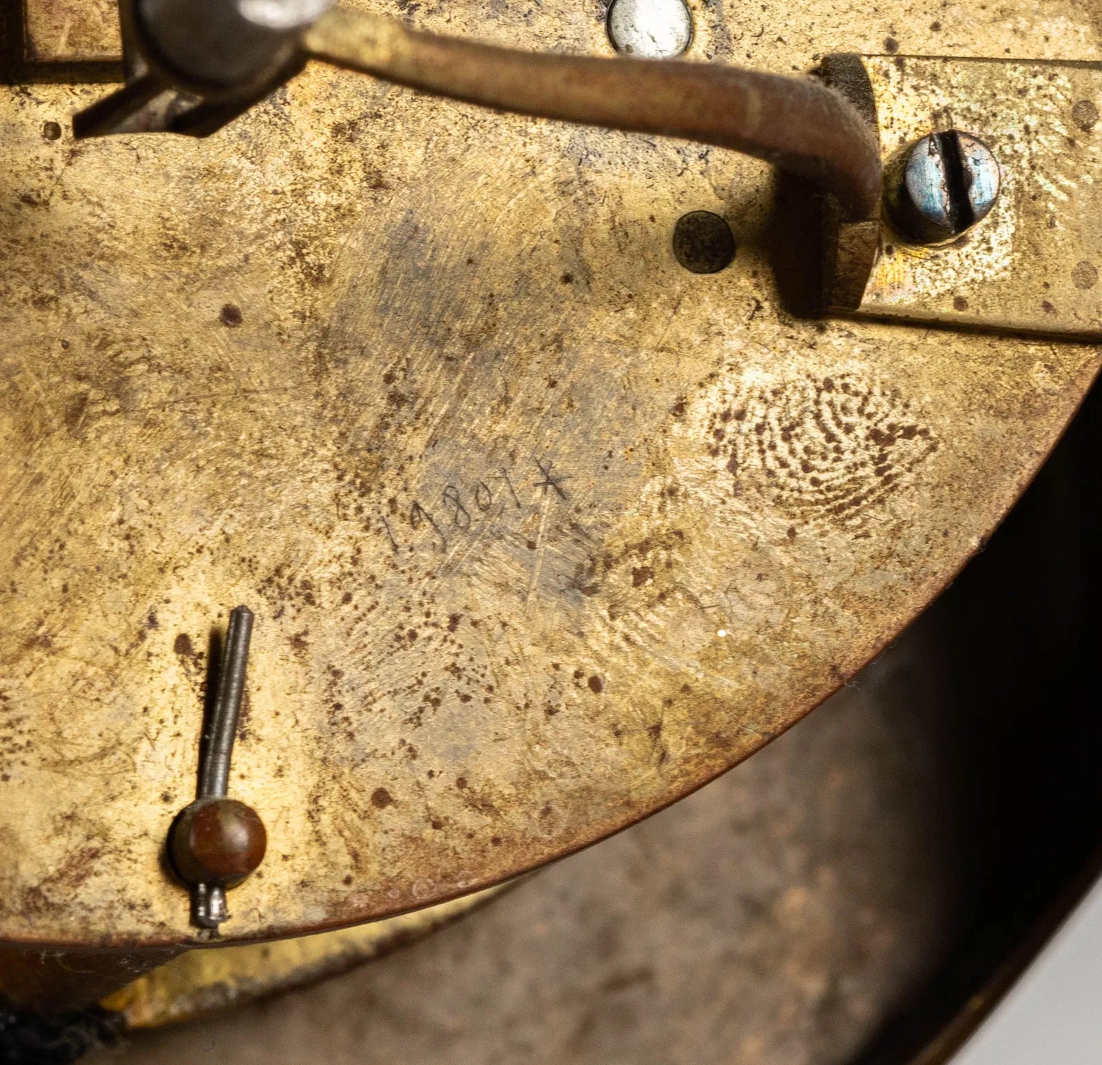 TK2-015: French Charles X Fire (Mercury) Gilt Bronze Portico Clock Circa 1820