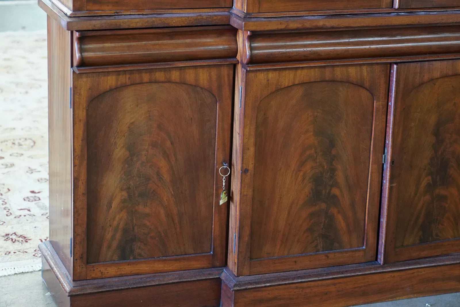 AF3-035: Antique American Victorian Mahogany Breakfront Bookcase Circa 1870's