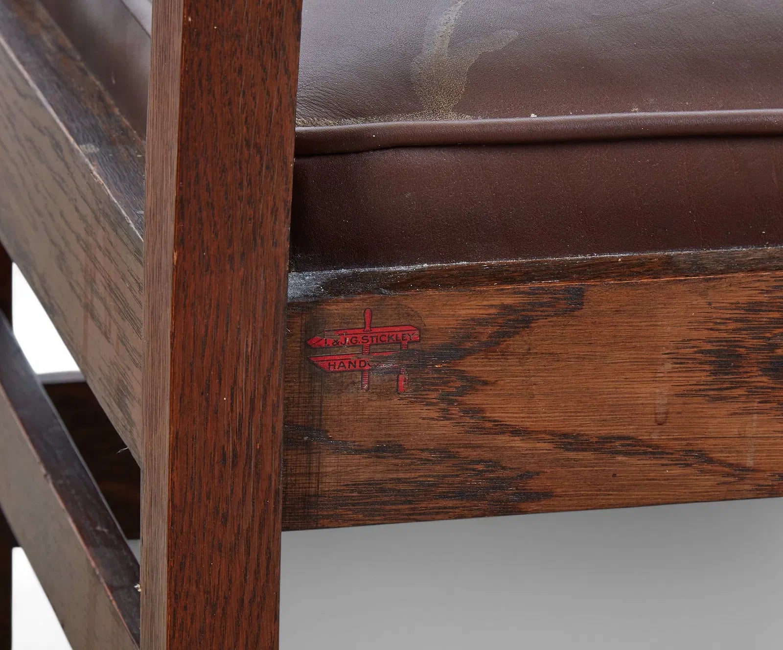 AF2-064: Antique L&JG Stickley Oak Dining Chairs Circa 1908 - 1912