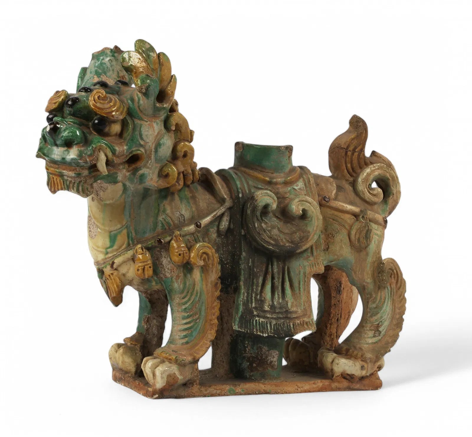 Antique Chinese Guardian Lion Roof Tile Ming Dynasty | Work of Man