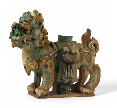 Antique Chinese Guardian Lion Roof Tile Ming Dynasty | Work of Man