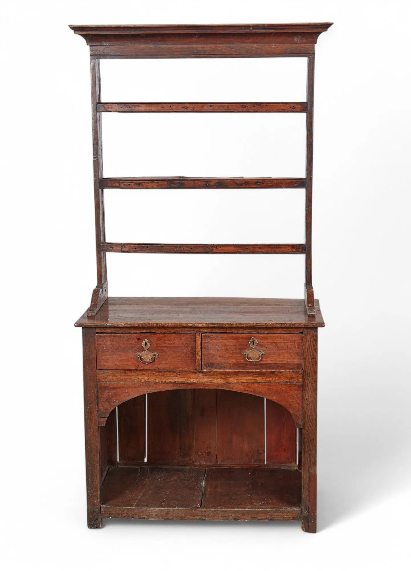 AF3-036: Antique George II Diminutive Oak Dresser Late 18th Century