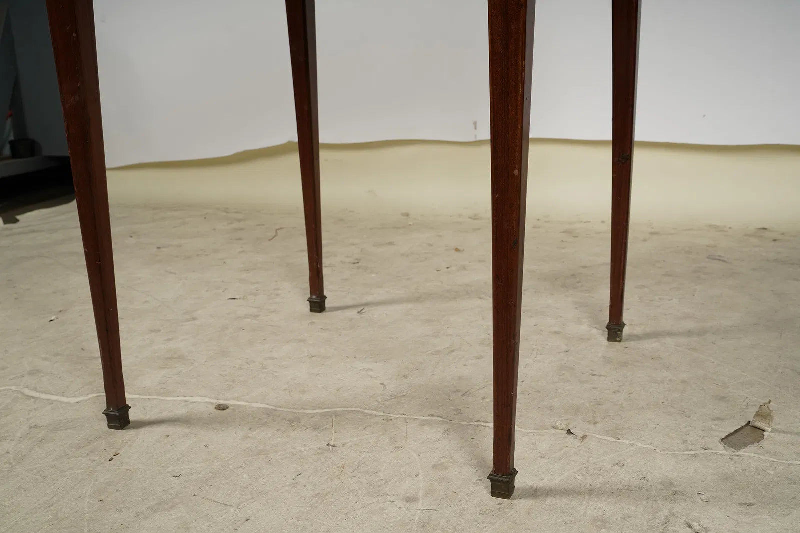 AF1-172: Antique French Directoire Parquetry Handkerchief Game Table Late 19th Century