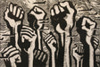  Black Power Linocut Circa 1973 | Work of Man