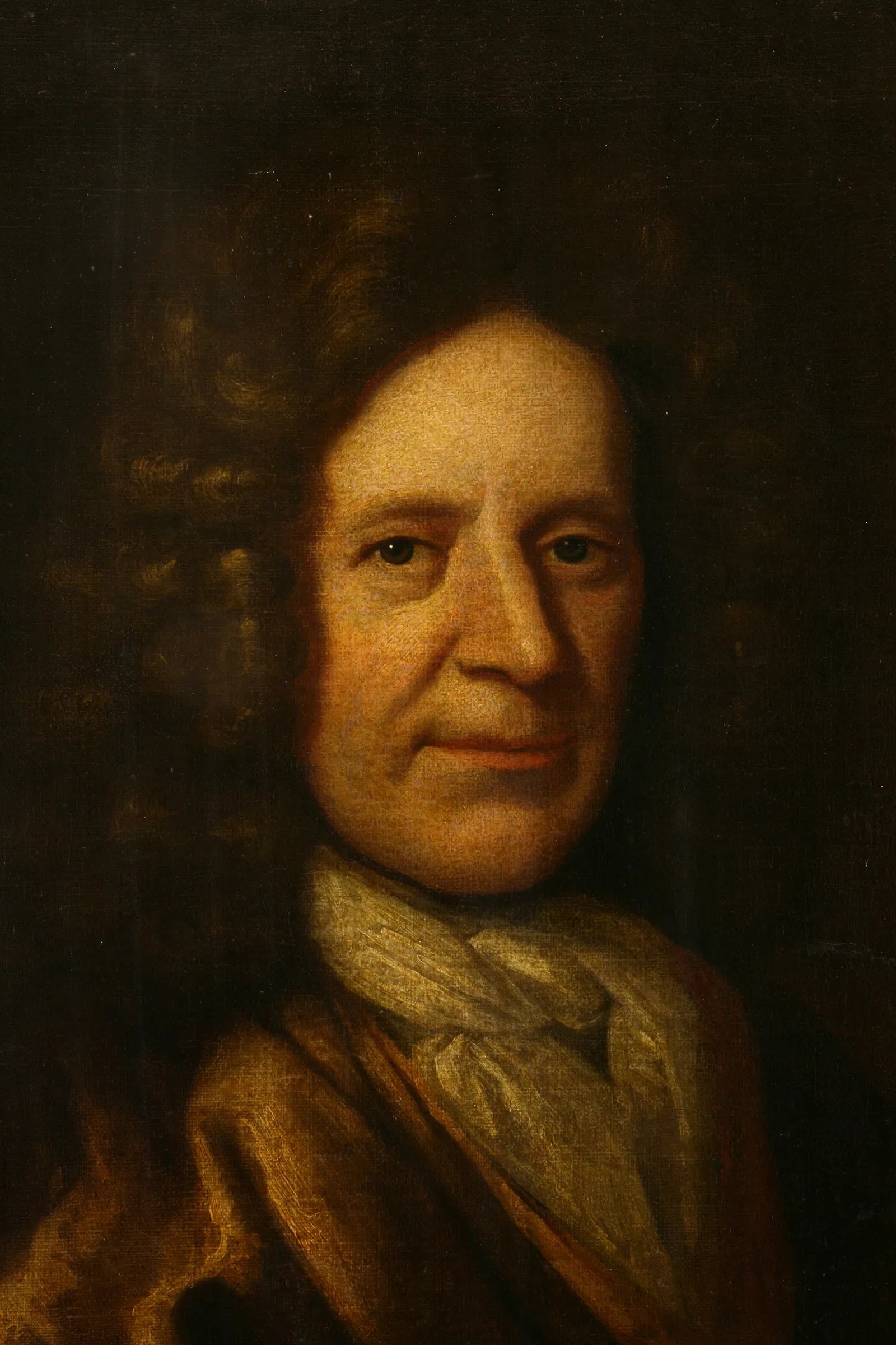 AW987: Antique English Portrait of a Gentleman 18th Century Oil Painting