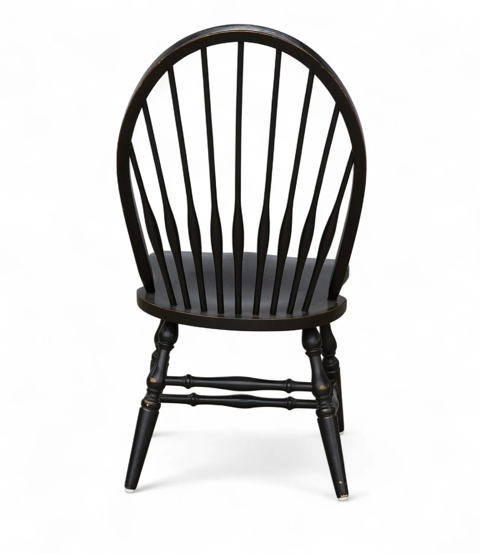 AF2-083: Amish Windsor Bow Back Chairs Set of Four Late 20th Century