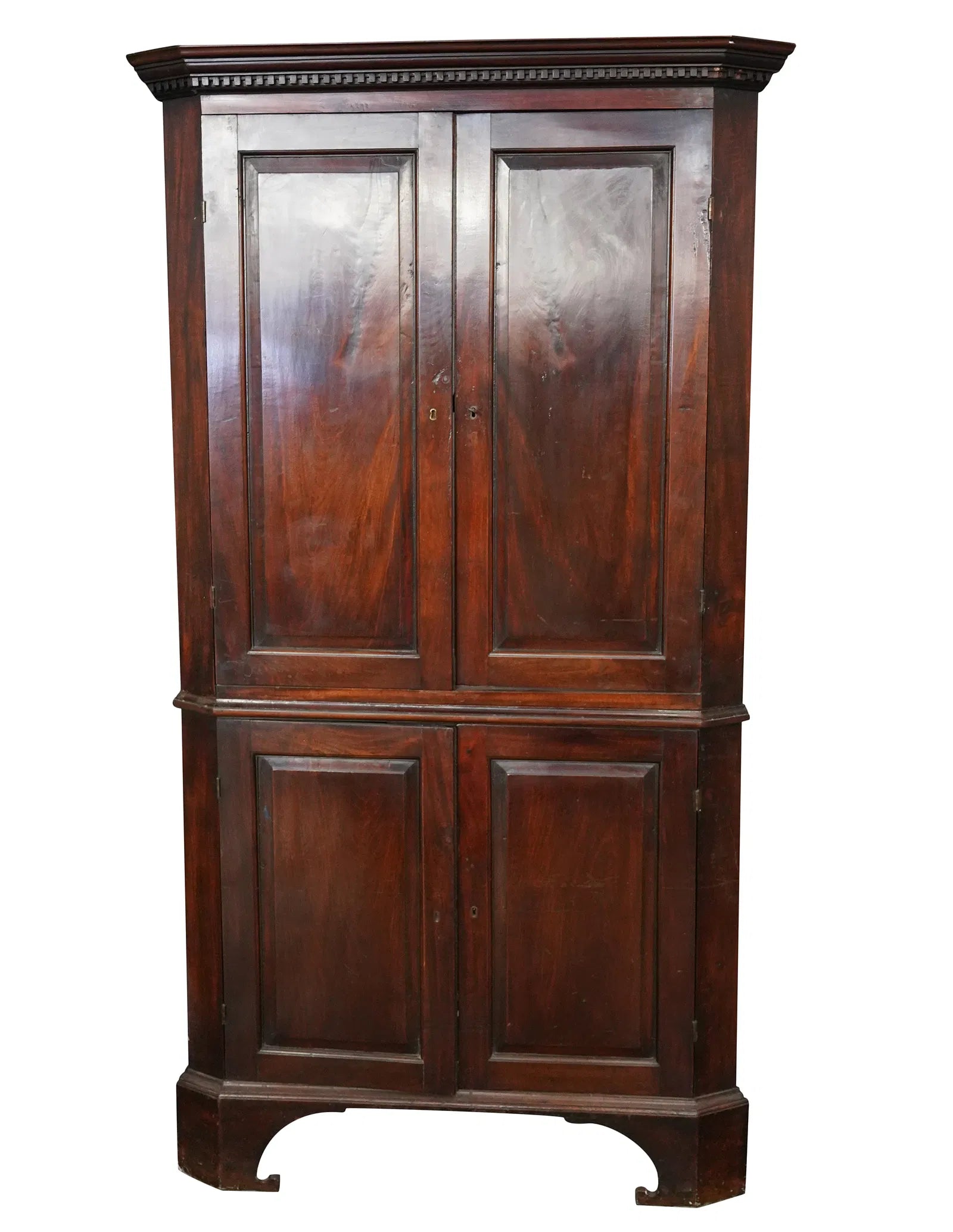 Antique American Mahogany Corner Cabinet | Work of Man
