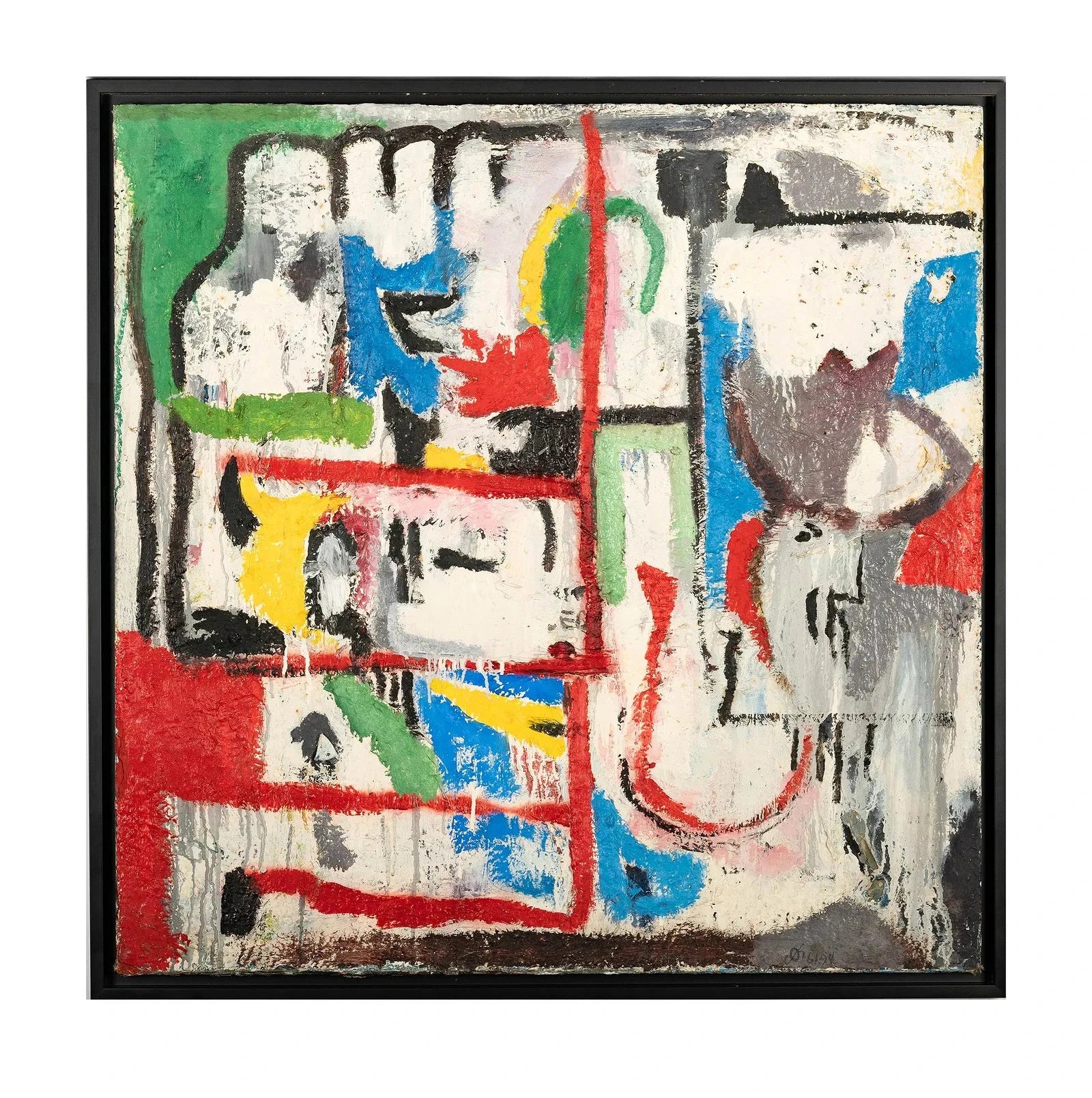 Abstract Expressionist Acrylic on Canvas Painting | Work of Man