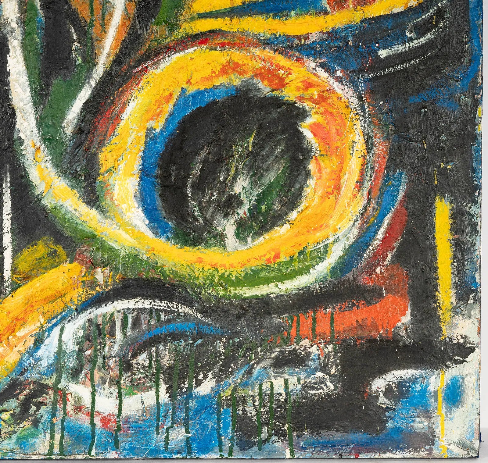 AW2-025: Abstract Expressionist Acrylic on Canvas Painting