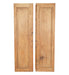 Pair of Rustic Walnut Paneled Doors With Iron Hinges | Work of Man