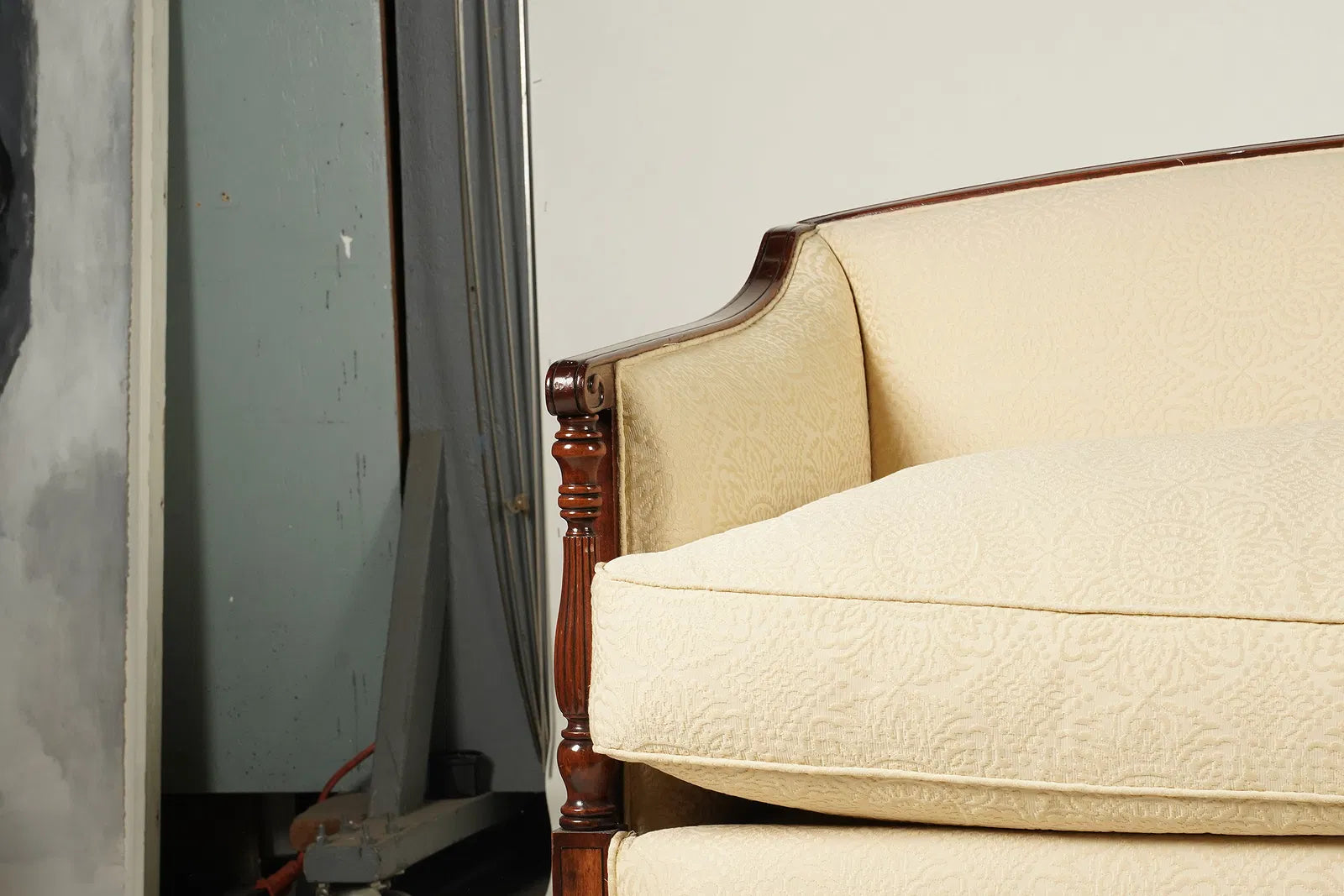 AF2-079: Antique Sheraton Mahogany Sofa Circa 1800