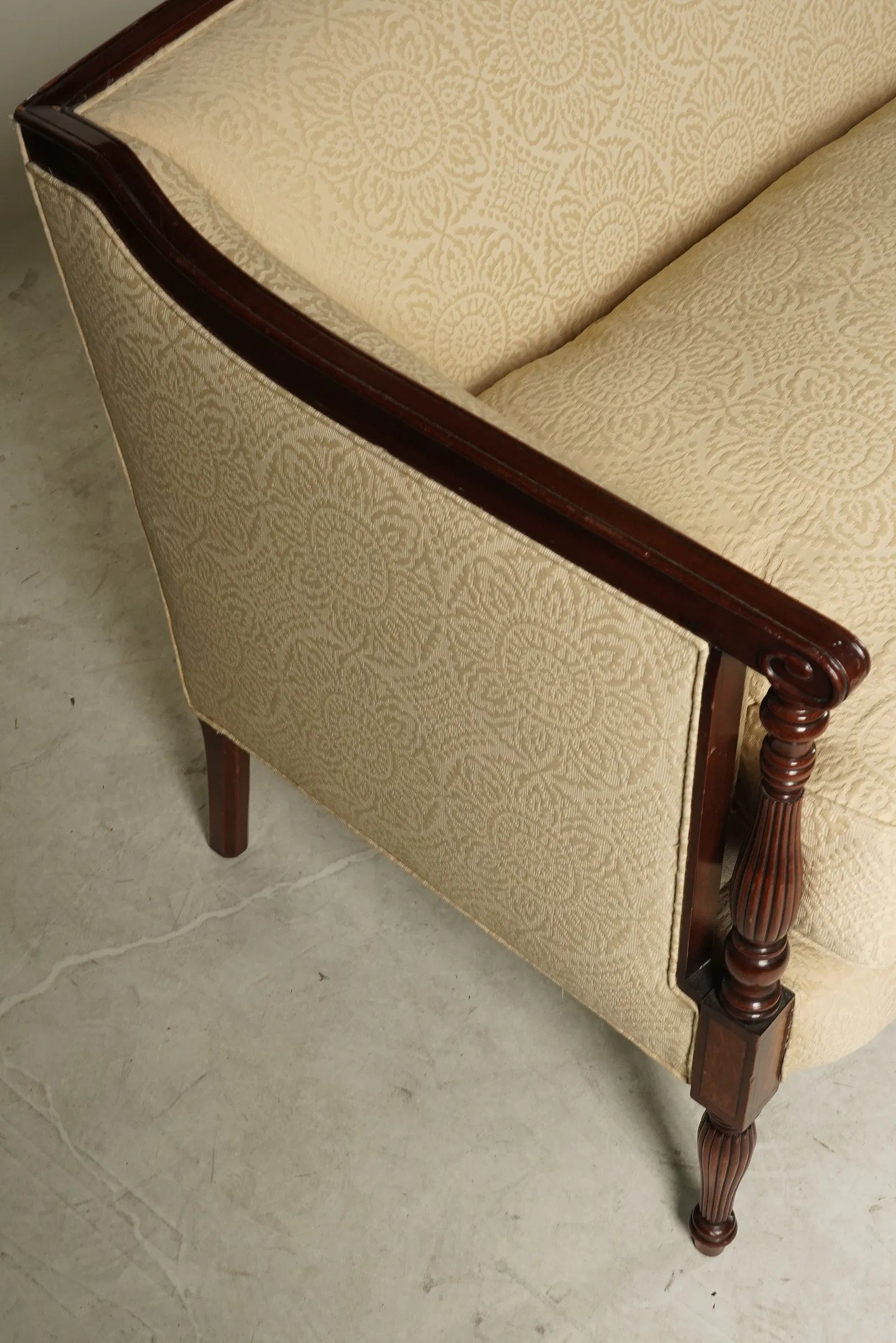 AF2-079: Antique Sheraton Mahogany Sofa Circa 1800