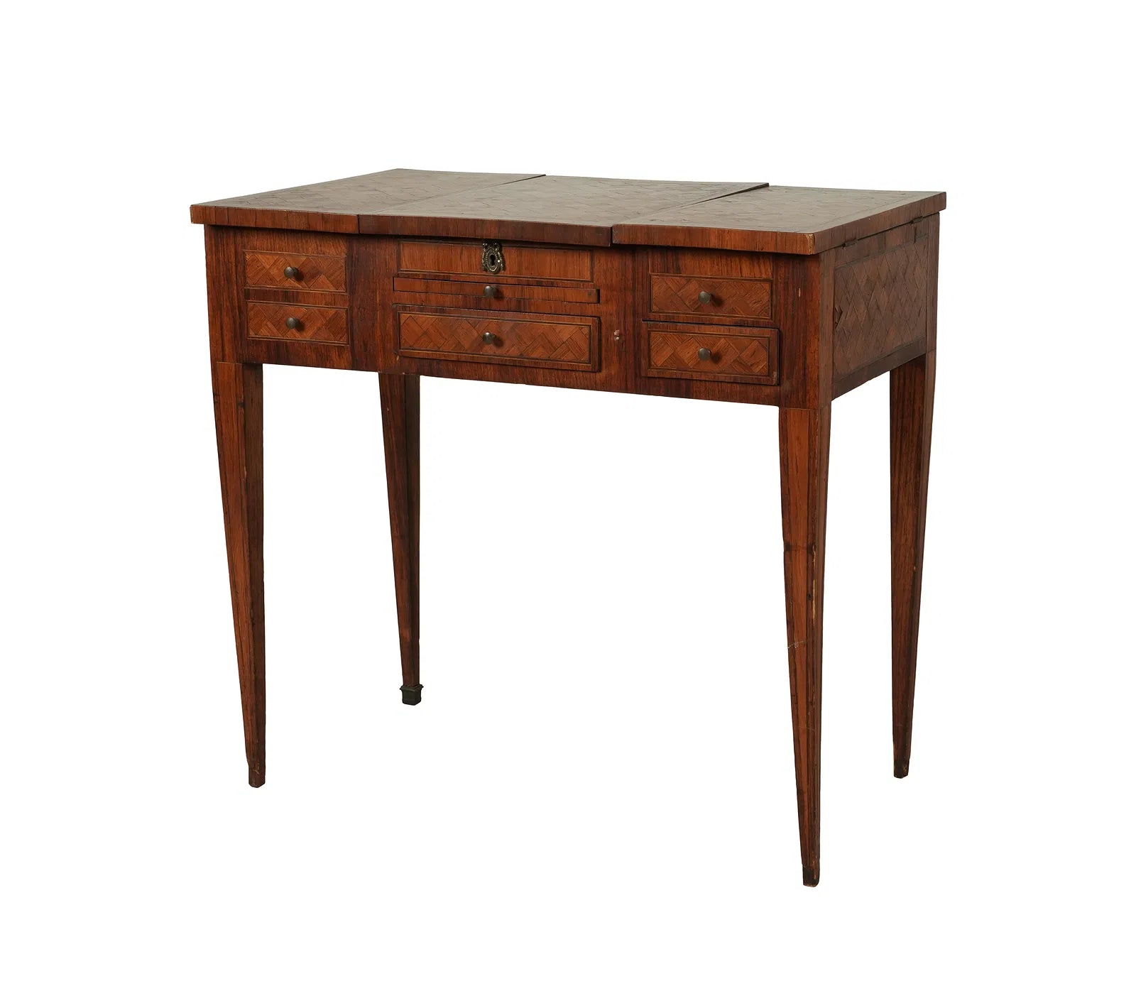 Antique French Parquetry Vanity Table Late 19th Century | Work of Man