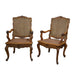 Antique Pair Carved Louis XV French Provincial Walnut Caned Fauteuils | Work of Man