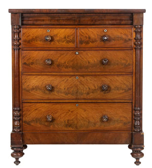 AF4-002: Antique Classical Scottish Gentleman's Chest of Drawers Circa 1830