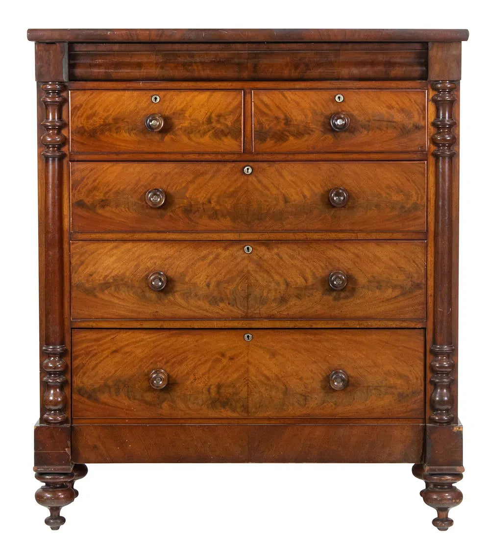 Antique Classical Scottish Gentleman's Chest of Drawers Circa 1830 | Work of Man