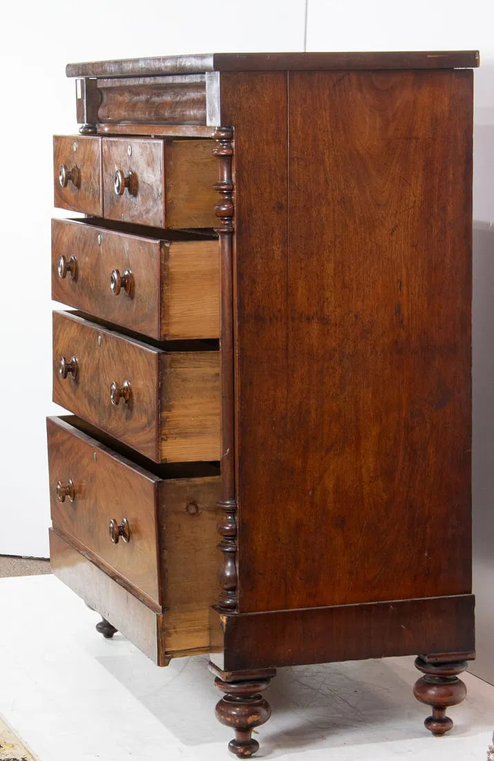 AF4-002: Antique Classical Scottish Gentleman's Chest of Drawers Circa 1830