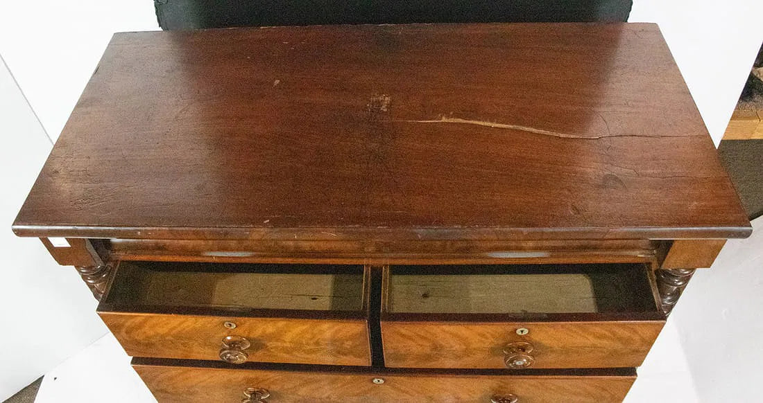 AF4-002: Antique Classical Scottish Gentleman's Chest of Drawers Circa 1830
