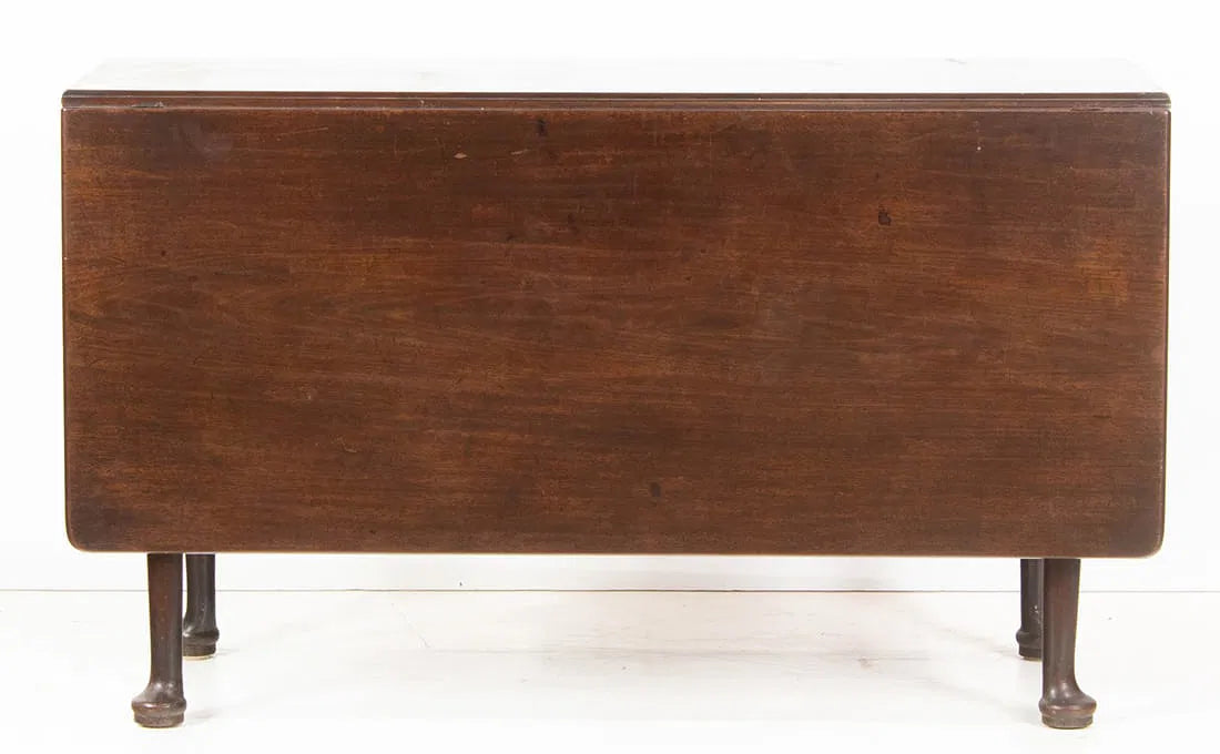 AF1-084: Antique Georgian Drop Leaf Table With Single Board Leaves Early 19th Century