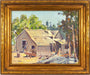 Ira S. Slack Early California Shanty Shack Oil on Canvas Painting | Work of Man