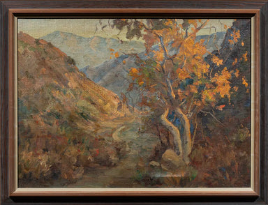 California Impressionist Autumn Foothills Oil on Canvas Painting | Work of Man