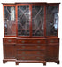 Antique George III Mahogany Breakfront Bookcase Bureau Early 19th Century | Work of Man