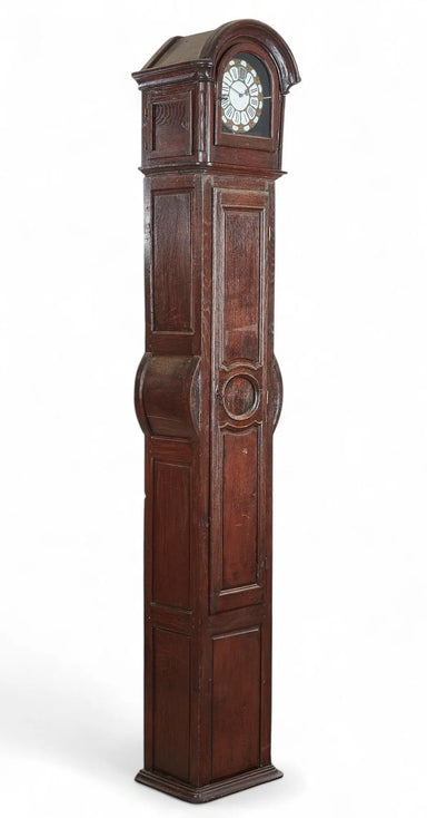 Antique Louis XV Provincial Oak Regulateur Tall Case Clock, Ozout, Pont-dOuilly | Work of Man
