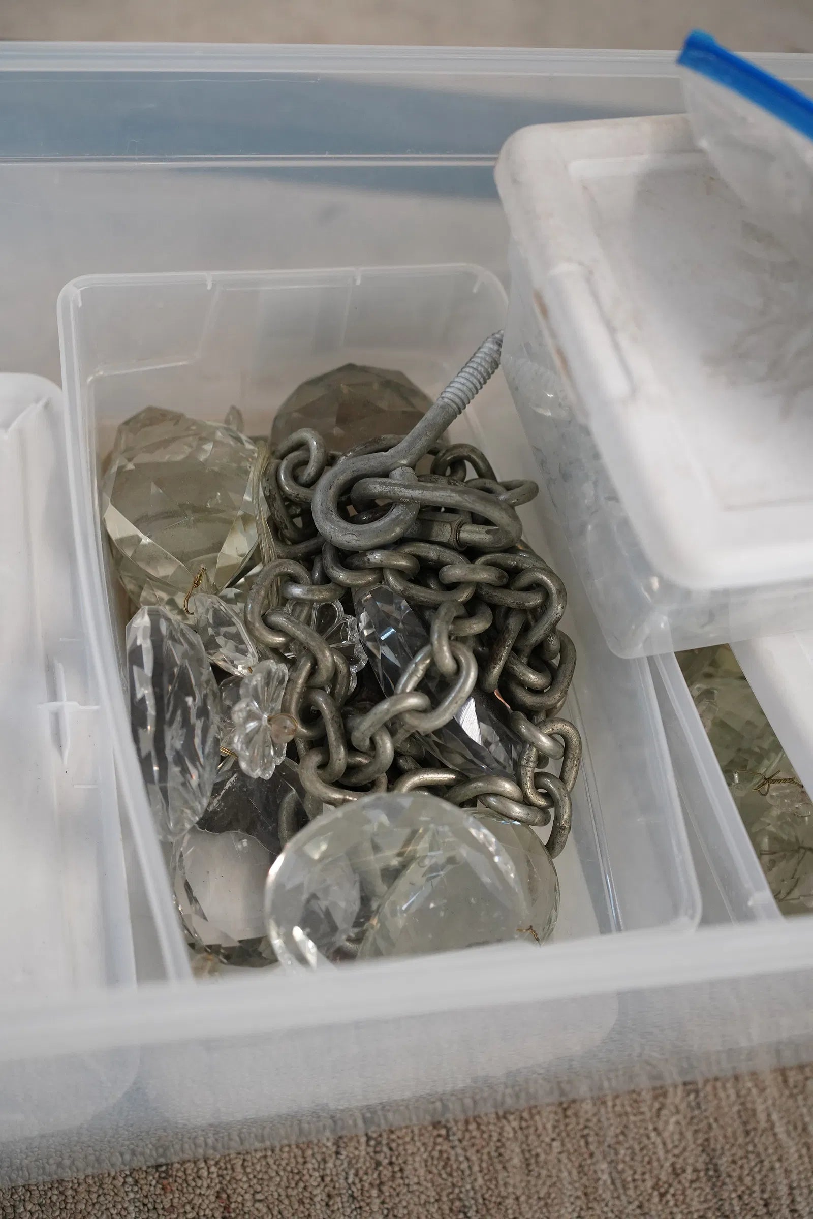 AL1-094: Antique Gilt Brass and Crystal Eighteen Light Rococo Chandelier