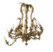 Antique Gilt Brass and Crystal Eighteen Light Rococo Chandelier | Work of Man