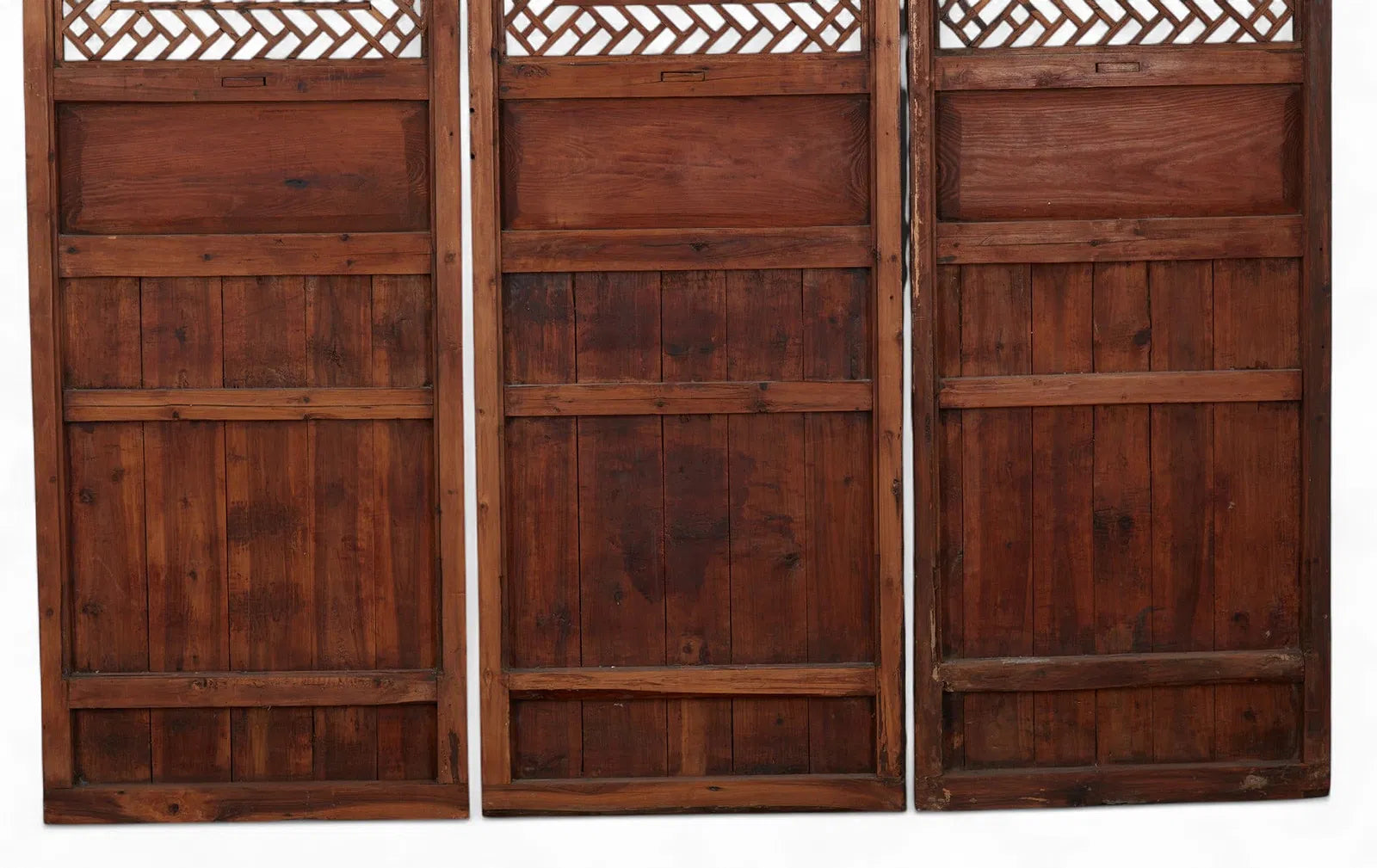 AF10-020: Chinese Three Panel Fretwork Screen