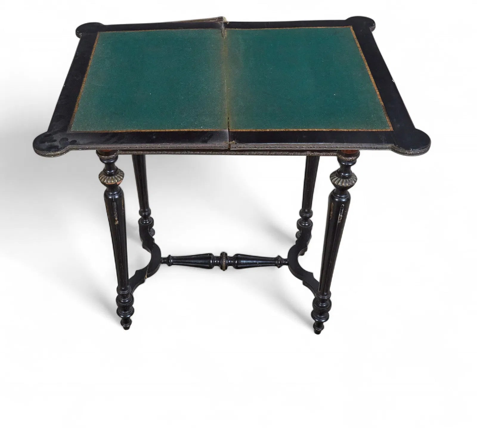 AF1-099: Antique French Napoleon III Inlaid Chess and Game Table With Gilt Bronze Mounts