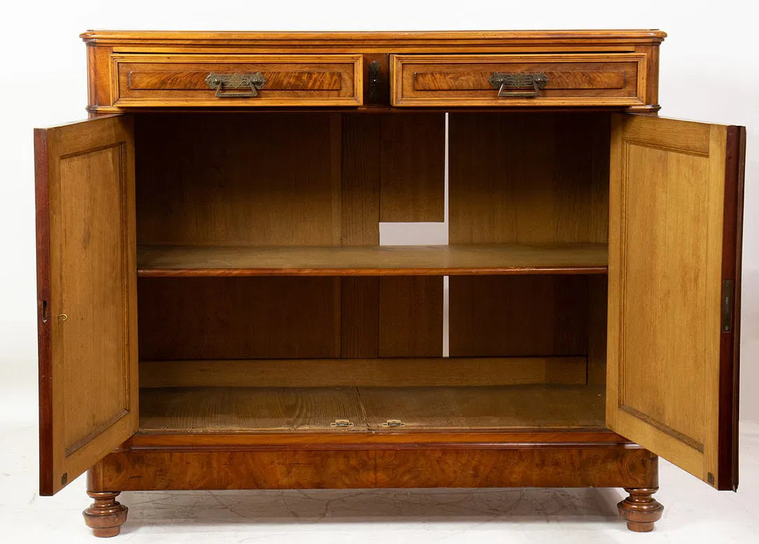 AF3-045: Antique French Louis Philippe Mahogany Dining Buffet Circa 1850