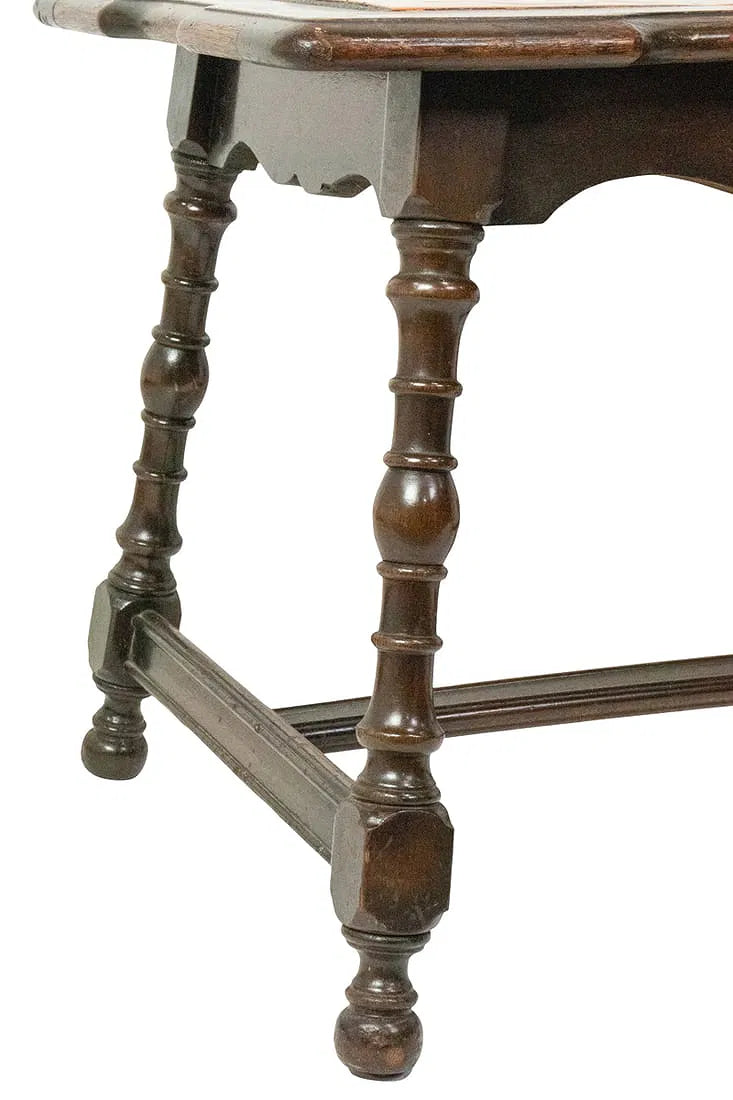 AF1-368:  Antique California Taylor Tile Spanish Colonial Revival Side Table Circa 1930