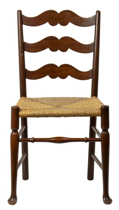 Antique Georgian Ladder Back Side Chair Early 20th Century | Work of Man